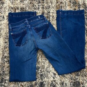 7 For All Mankind Dark Blue Denim Jeans